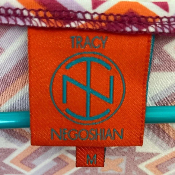 Tracy Negoshian Geometric Summer Dress Sz Medium M - Picture 2 of 9
